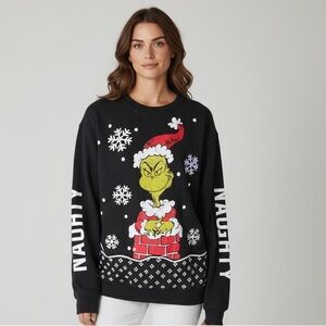 SOLD. SOLD GRINCH ladies Christmas, extra large sweatshirt with  lights